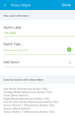 alexa momentary switch